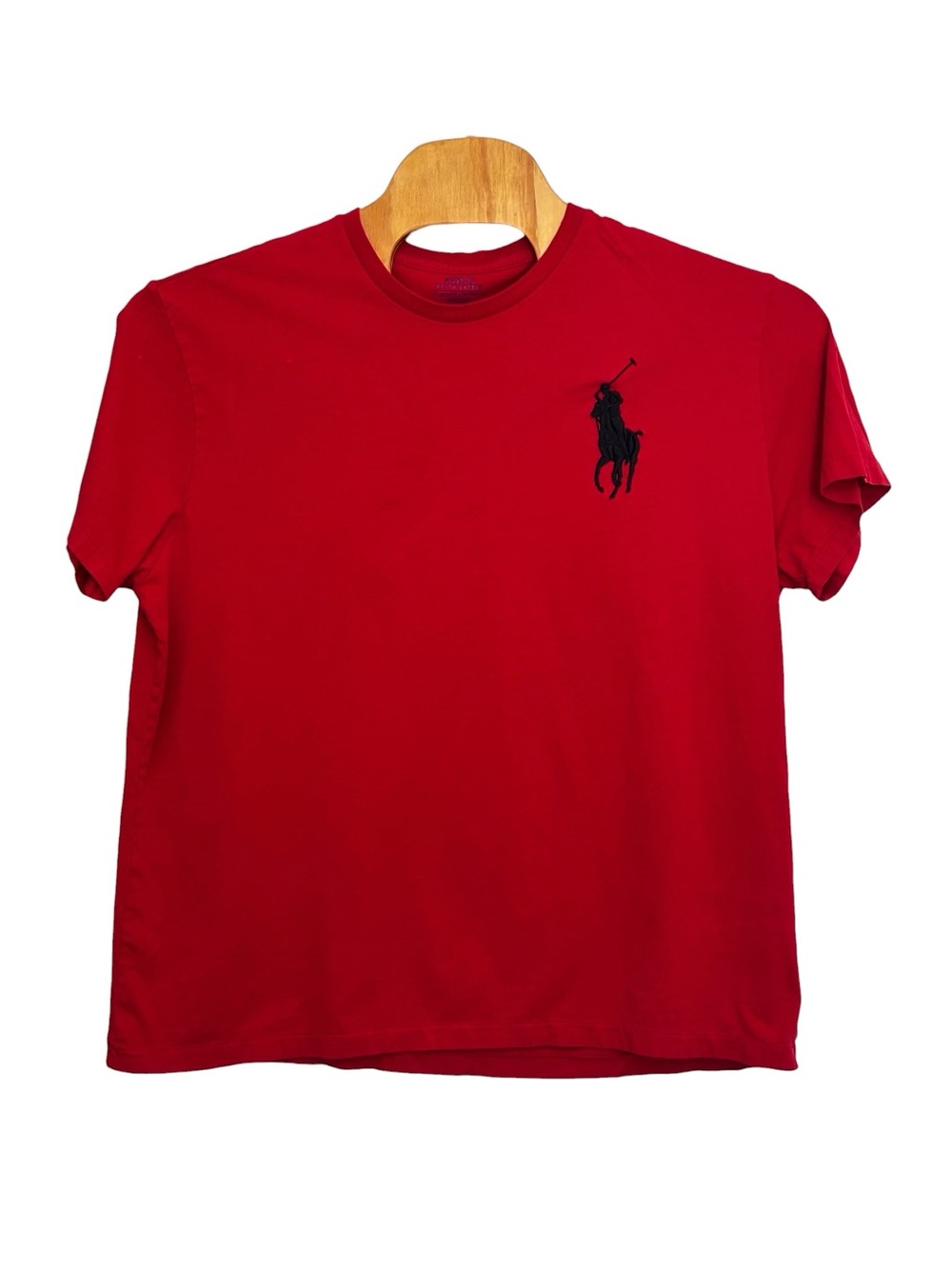 Ralph Lauren Red Polo Pony Crew‎ Neck T-Shirt Sz XL